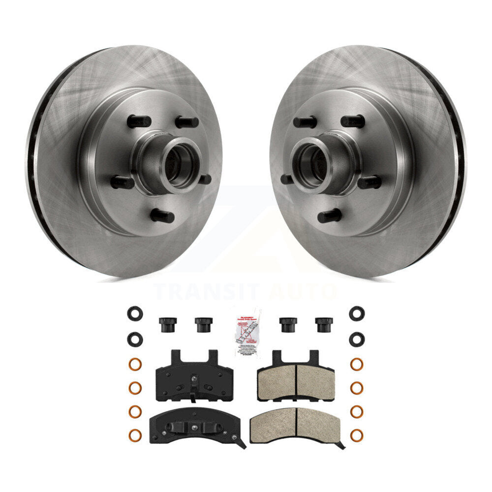 Front Disc Brake Rotors Hub And Semi-Metallic Pads Kit For Chevrolet Tahoe C1500 Suburban K8A-100014