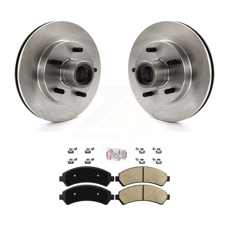 Front Disc Brake Rotors Hub Assembly And Ceramic Pads Kit For 2000 Chevrolet Blazer RWD K8A-100033