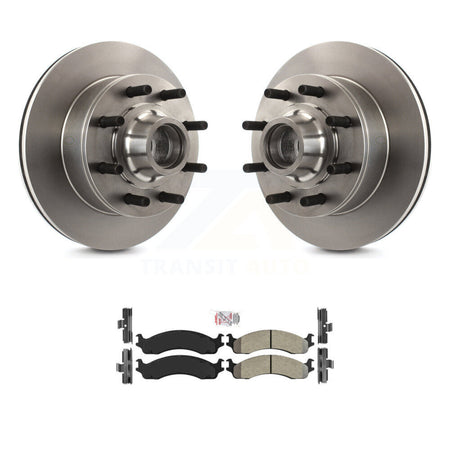 Front Brake Rotor & Semi-Metallic Pad Kit For Ford F-250 F-350 E-350 Econoline Super Duty K8A-100035