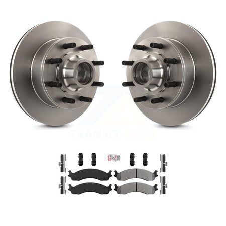 Front Brake Rotor & Semi-Metallic Pad Kit For Ford F-250 F-350 E-350 Econoline Super Duty K8A-100036