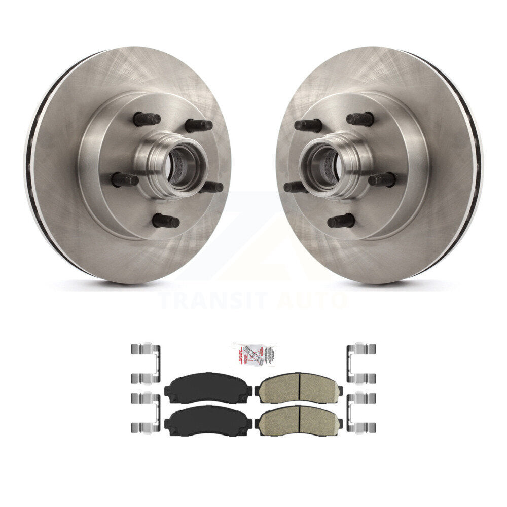 Front Brake Rotors Ceramic Pad Kit For Mazda B3000 B2300 B4000 With 10.25" Diameter Rotor K8A-100045