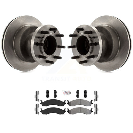 Front Brake Rotors & Semi-Metallic Pad Kit For Ford E-350 Super Duty Econoline Club Wagon K8A-100052