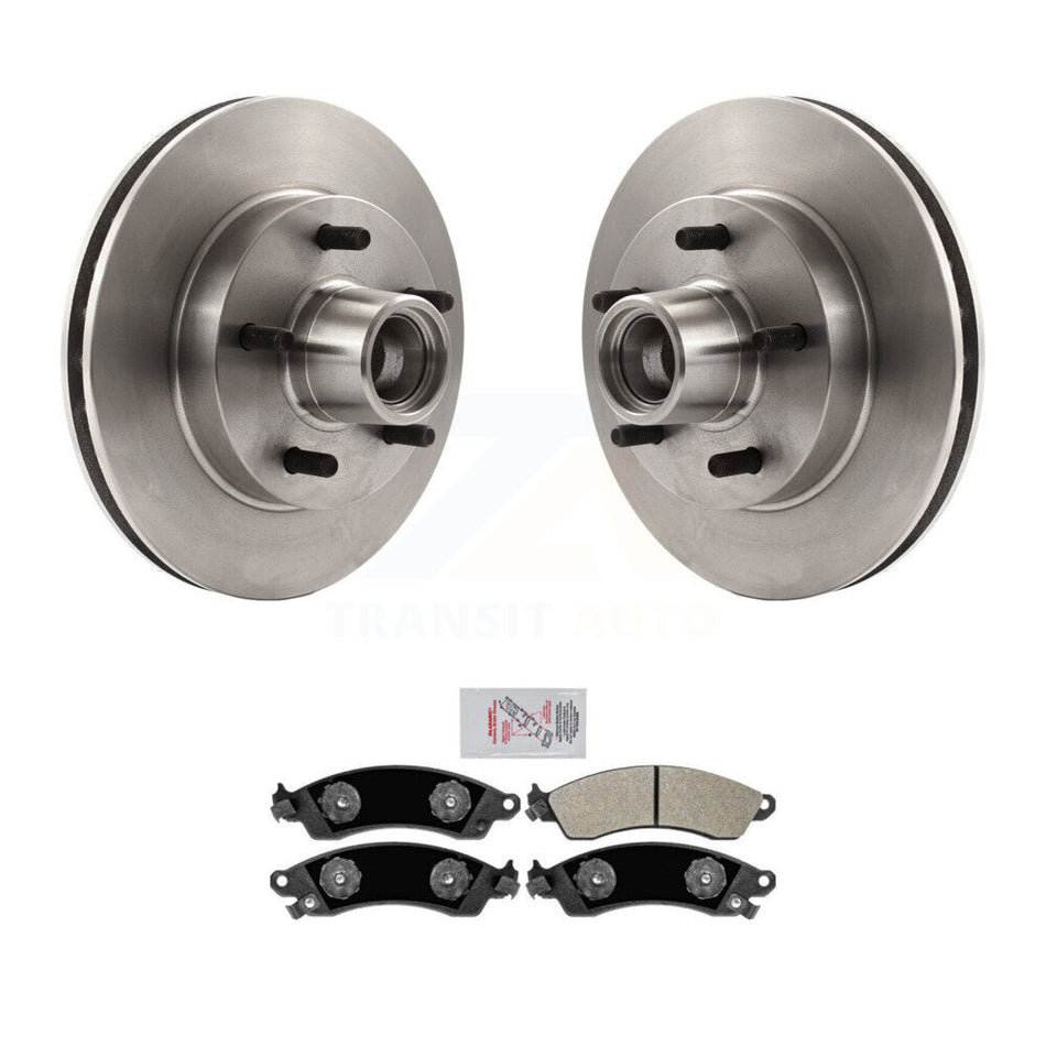 Front Brake Rotor Semi-Metallic Pad Kit For 89-92 Chevrolet Camaro 1LE Performance Option K8A-100063