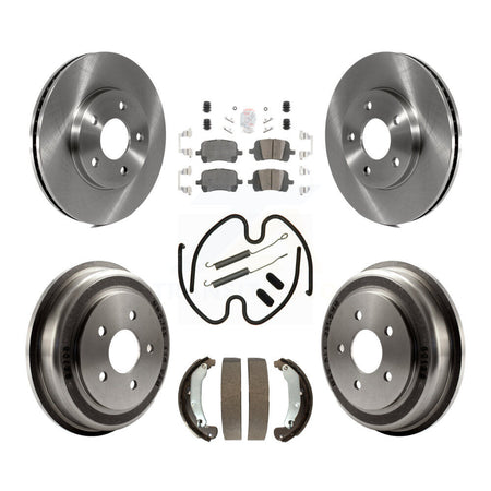 Front Rear Disc Brake Rotors Ceramic Pads And Drum Kit (7Pc) For Chevrolet HHR K8A-100096