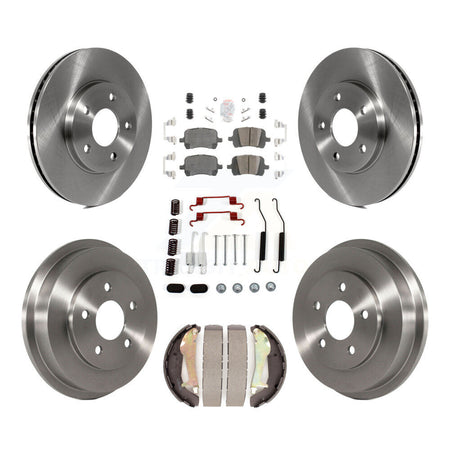 Front Rear Disc Brake Rotors Ceramic Pads And Drum Kit (7Pc) For Chevrolet HHR K8A-100100