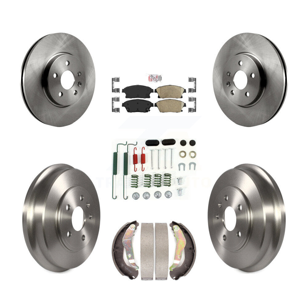 Front Rear Disc Brake Rotors Ceramic Pads And Drum Kit (7Pc) For Chevrolet Trax K8A-100107