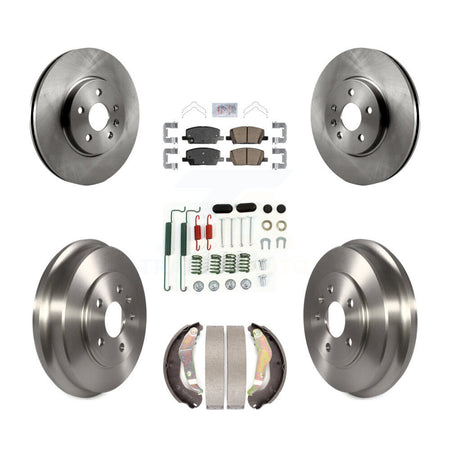 Front Rear Disc Brake Rotors Ceramic Pads And Drum Kit (7Pc) For Chevrolet Trax K8A-100108