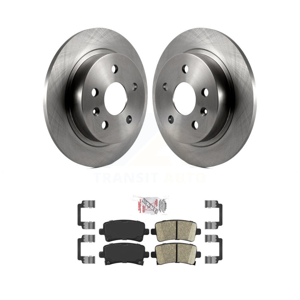Rear Disc Brake Rotor & Ceramic Pad Kit For Chevrolet Malibu Buick Regal LaCrosse Limited K8A-100373