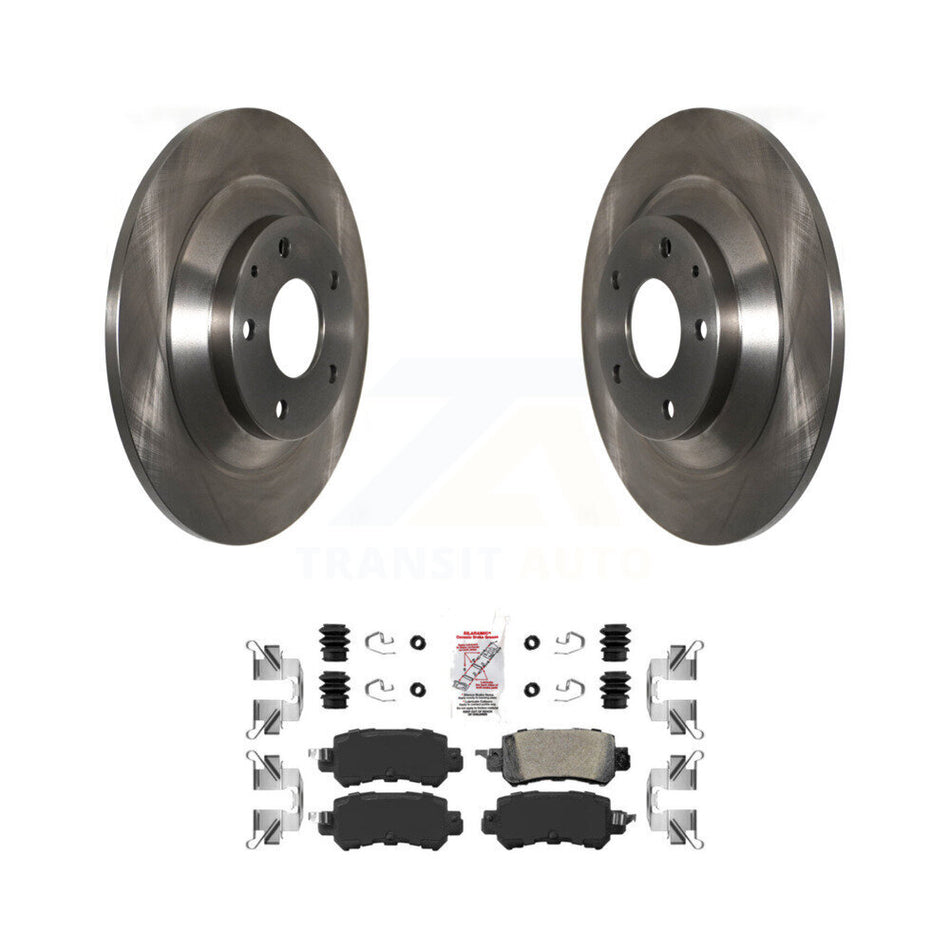 Rear Disc Brake Rotors And Ceramic Pads Kit For 2013-2015 Mazda CX-5 K8A-100381