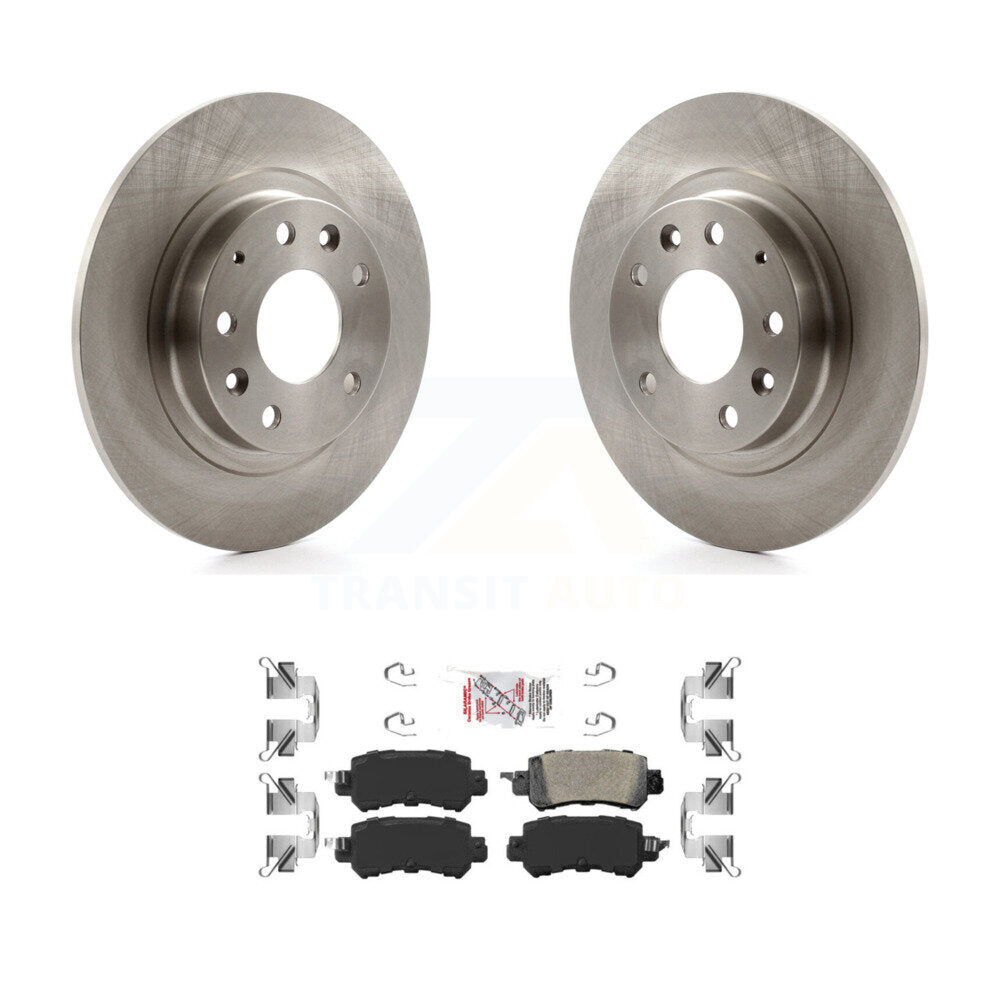 Rear Disc Brake Rotors And Ceramic Pads Kit For 2016-2018 Mazda CX-3 K8A-100383