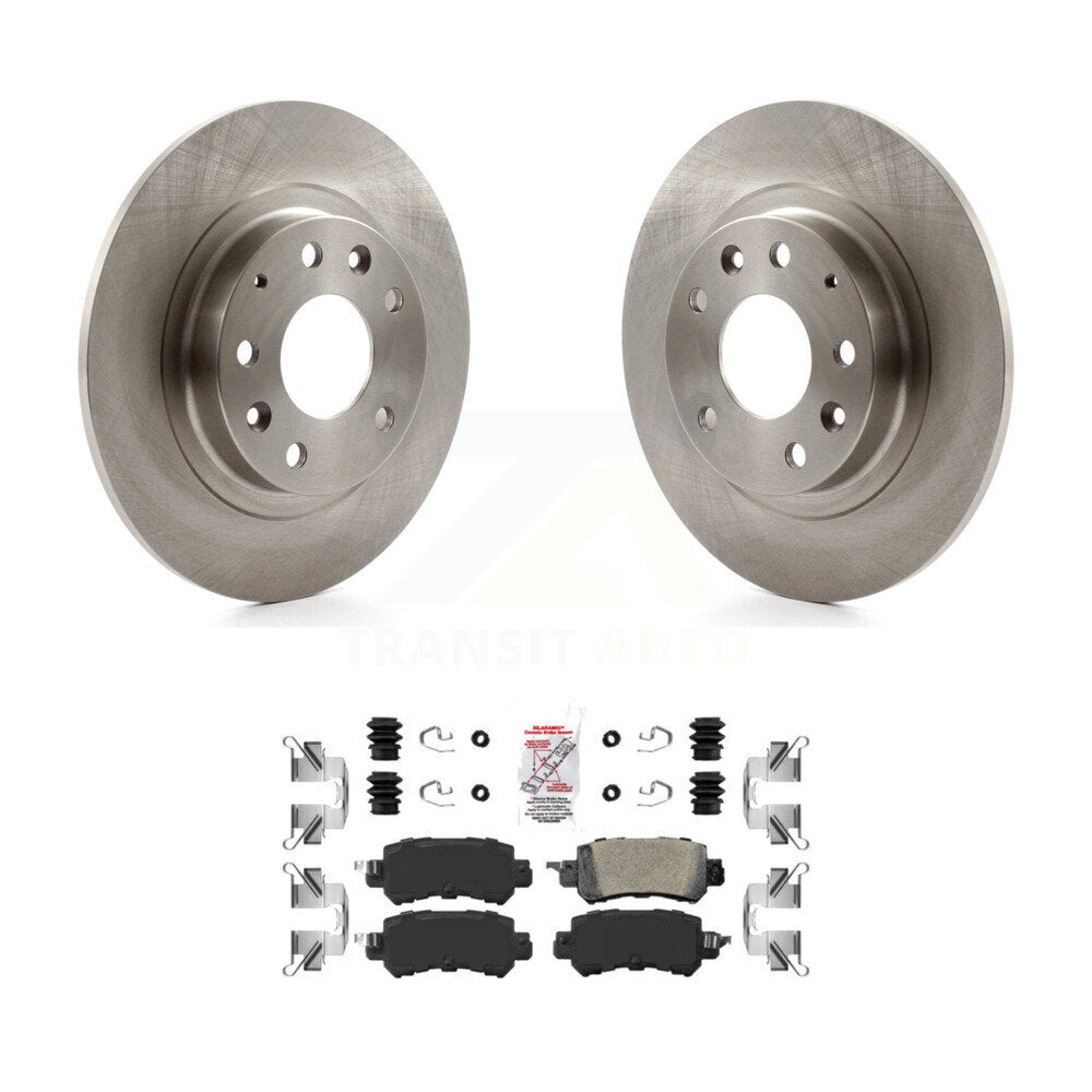 Rear Disc Brake Rotors And Ceramic Pads Kit For 2016-2018 Mazda CX-3 K8A-100384