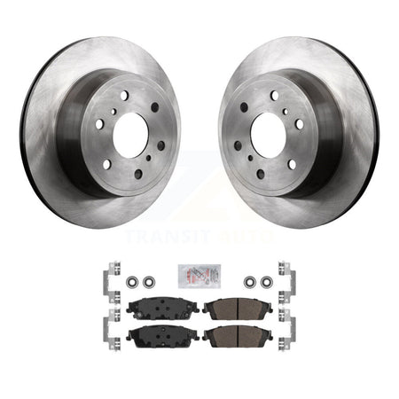 Rear Brake Rotor & Semi-Metallic Pad Kit For Chevrolet GMC Silverado 1500 Sierra Tahoe XL K8A-100386
