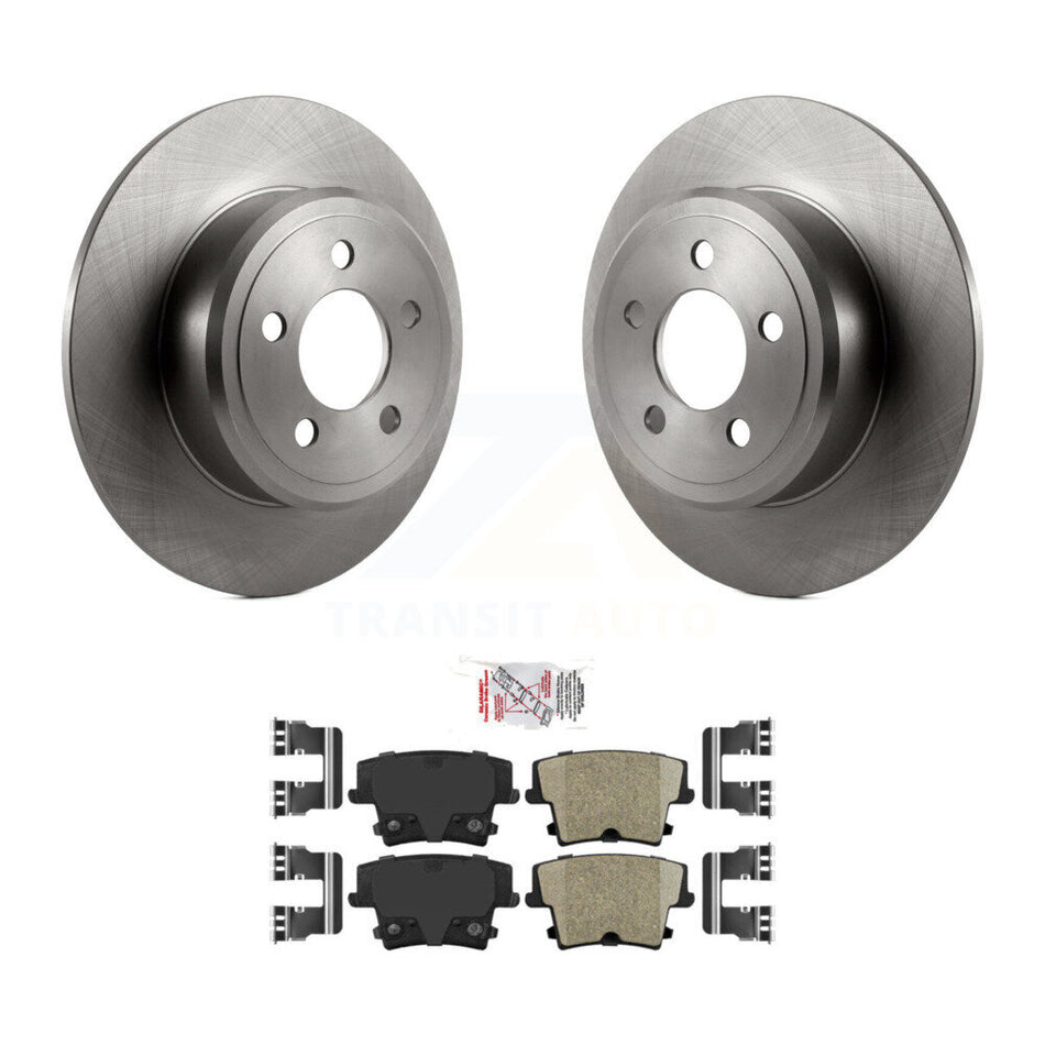 Rear Brake Rotor Ceramic Pad Kit For Dodge Charger Chrysler 300 Challenger Magnum Avenger K8A-100391