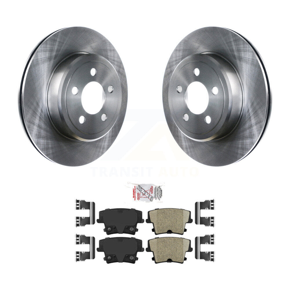 Rear Disc Brake Rotors & Ceramic Pad Kit For Dodge Charger Chrysler 300 Challenger Magnum K8A-100392