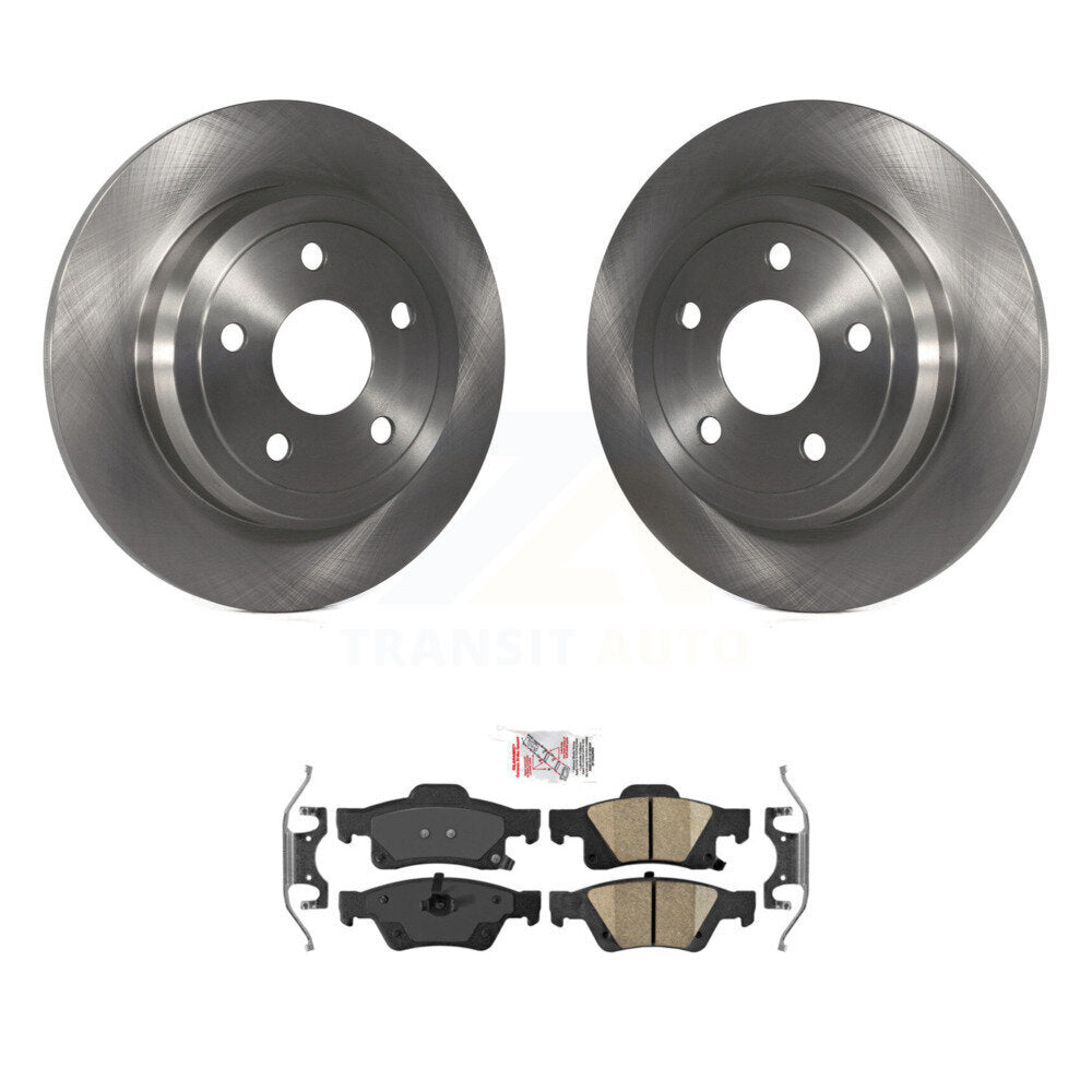 Rear Disc Brake Rotors And Ceramic Pads Kit For Dodge Durango Jeep Grand Cherokee K8A-100399