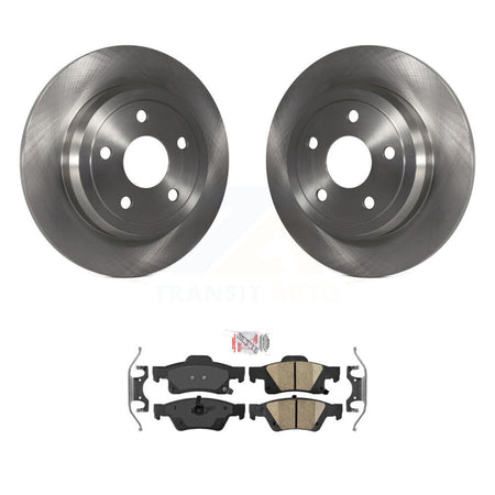 Rear Disc Brake Rotors And Ceramic Pads Kit For Dodge Durango Jeep Grand Cherokee K8A-100399