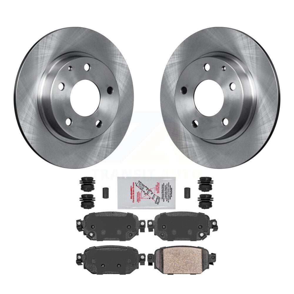 Rear Disc Brake Rotors And Ceramic Pads Kit For Mazda 3 CX-3 Sport K8A-100413