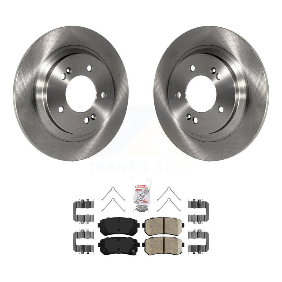 Rear Brake Rotor Ceramic Pad Kit For Kia Optima LX EX 1.6T With Electric Parking K8A-100424