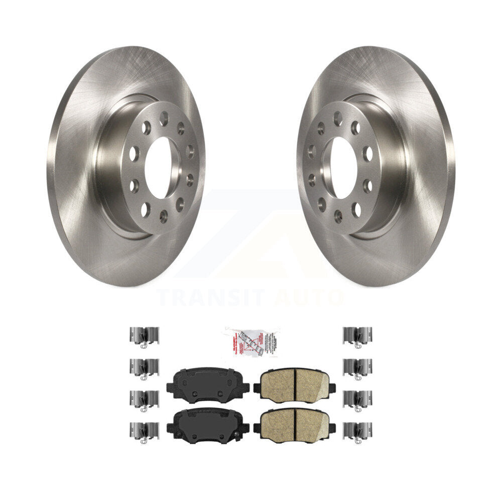 Rear Disc Brake Rotors And Ceramic Pads Kit For Jeep Renegade Dodge Hornet Fiat 500X K8A-100427
