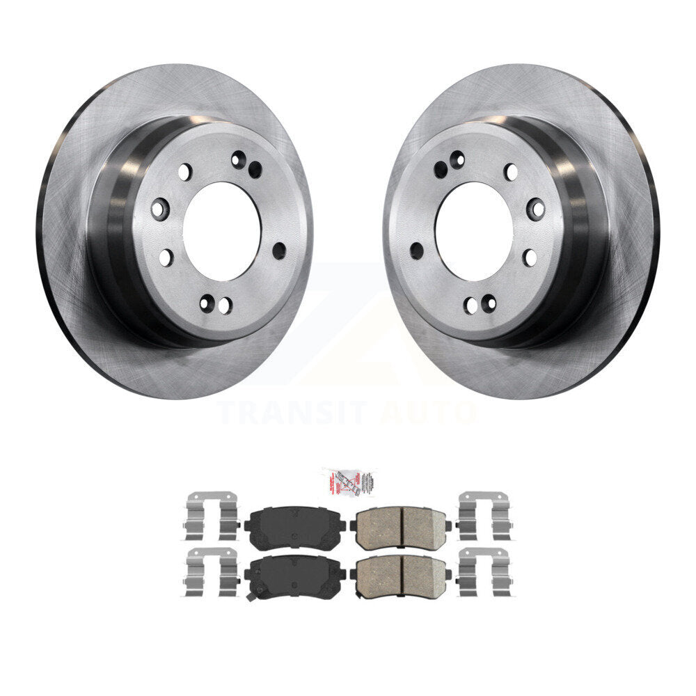 Rear Disc Brake Rotors And Ceramic Pads Kit For Hyundai Elantra Tucson Kia Sportage K8A-100438