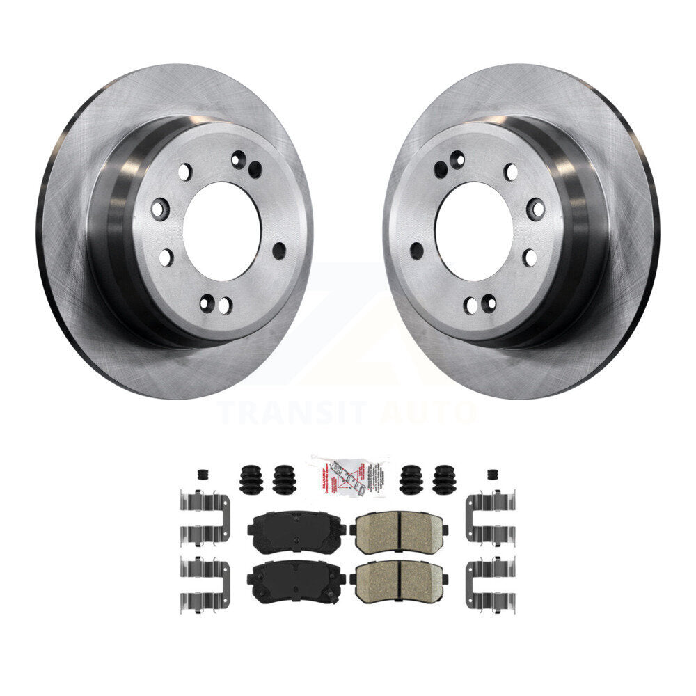 Rear Disc Brake Rotors And Ceramic Pads Kit For Hyundai Elantra Tucson Kia Sportage K8A-100439