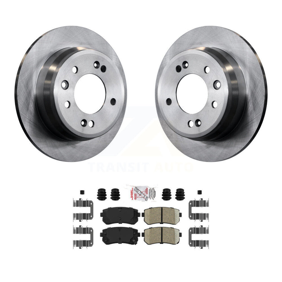 Rear Disc Brake Rotors And Ceramic Pads Kit For Hyundai Elantra Tucson Kia Sportage K8A-100439