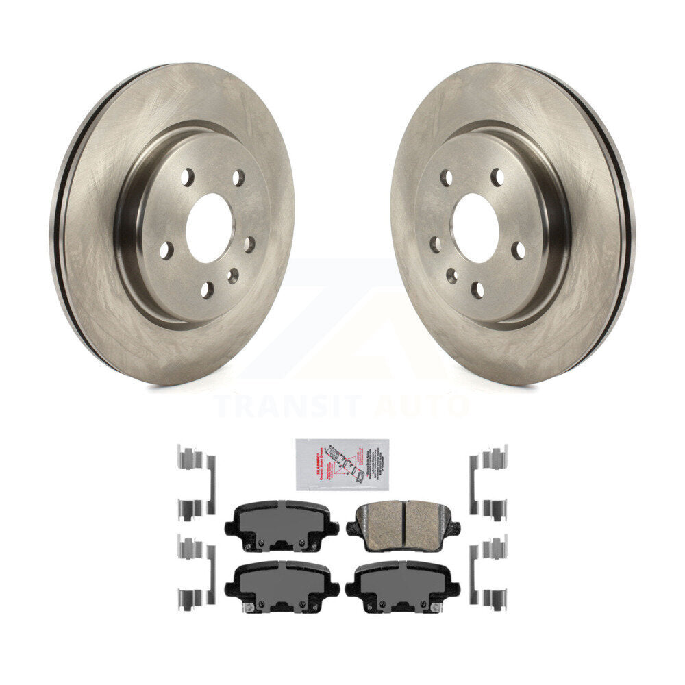 Rear Disc Brake Rotors And Ceramic Pads Kit For Cadillac XT4 Buick Envision K8A-100467