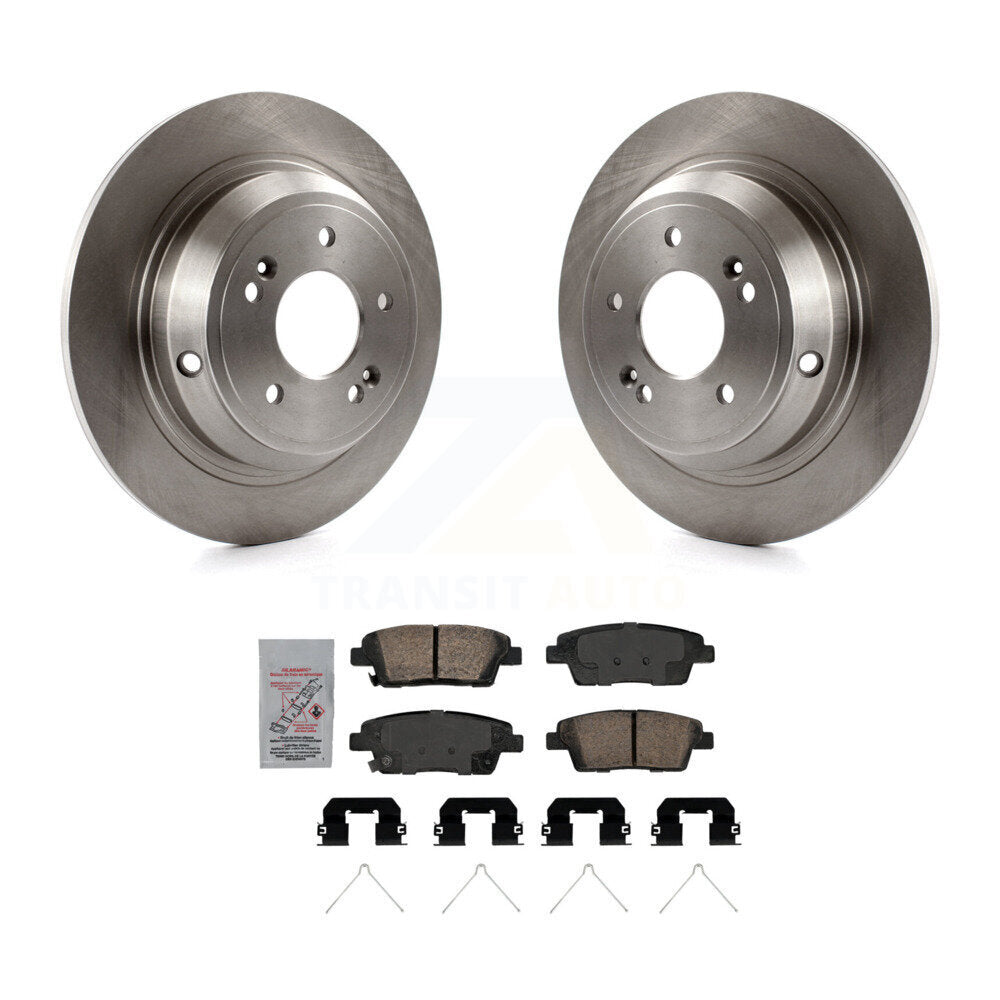 Rear Disc Brake Rotors And Ceramic Pads Kit For 2018-2020 Genesis G80 3.8L 5.0L K8A-100468