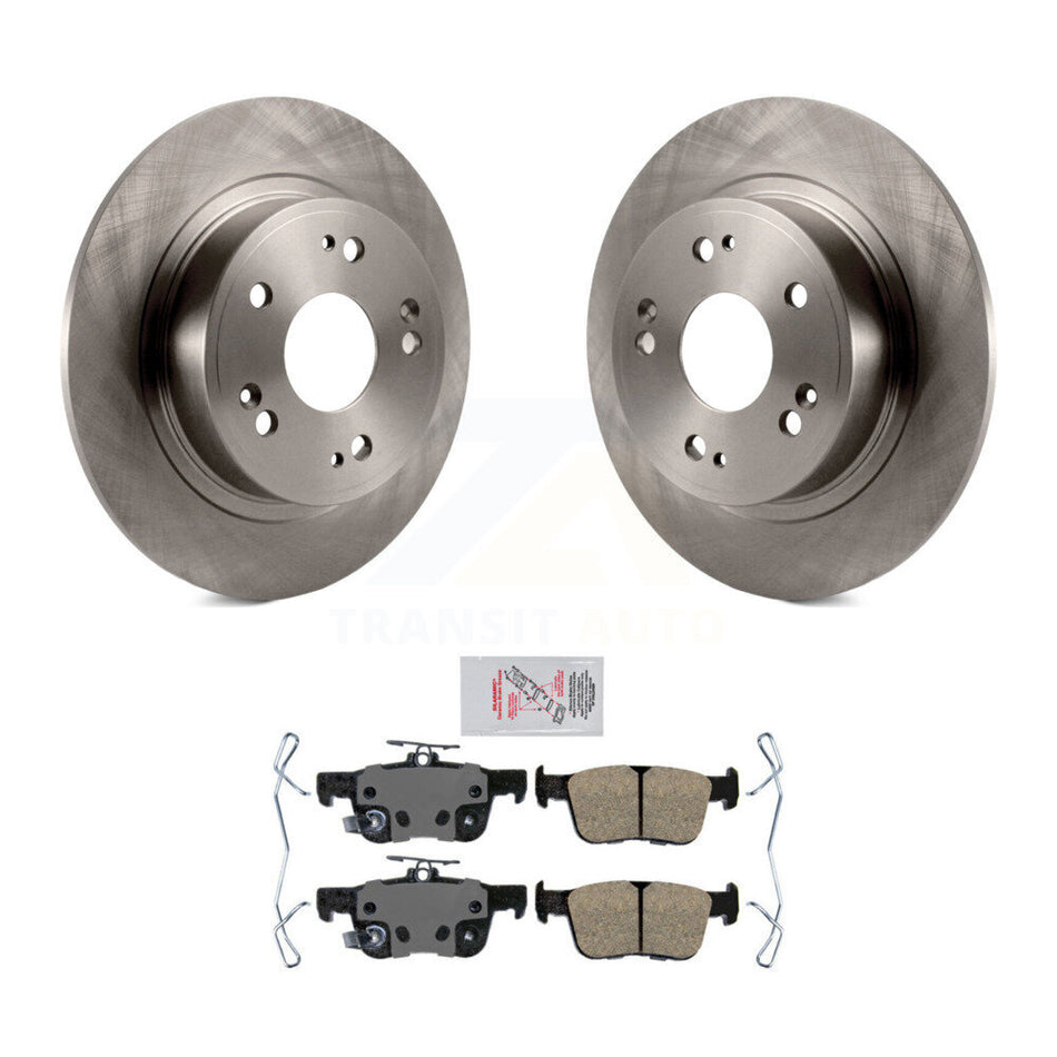Rear Disc Brake Rotors And Ceramic Pads Kit For 2018-2024 Honda Accord K8A-100469