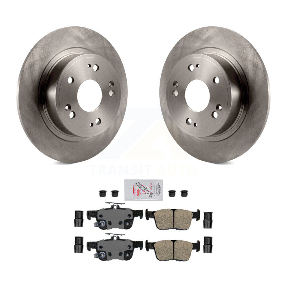 Rear Disc Brake Rotors And Ceramic Pads Kit For 2018-2024 Honda Accord K8A-100470