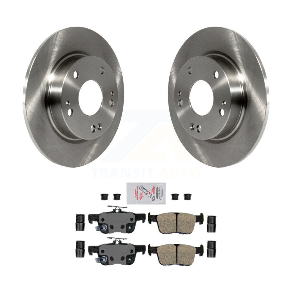 Rear Disc Brake Rotors And Ceramic Pads Kit For Honda Civic Insight K8A-100472