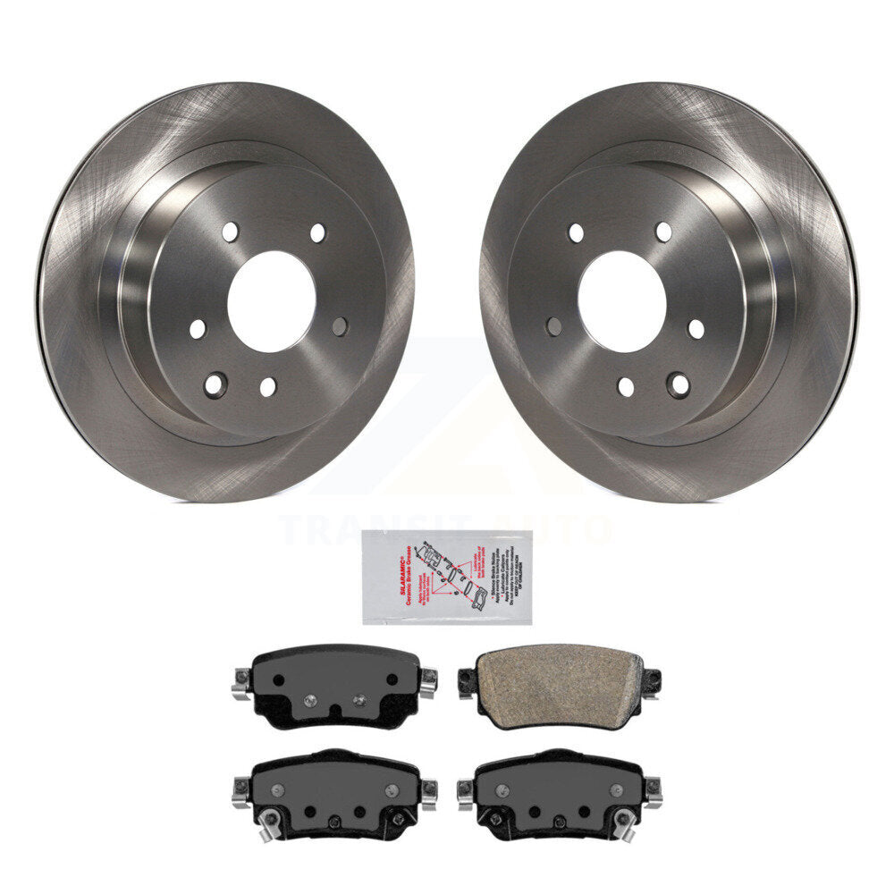 Rear Brake Rotors Ceramic Pad Kit For 19 Nissan Rogue Sport S With Electric Parking K8A-100475