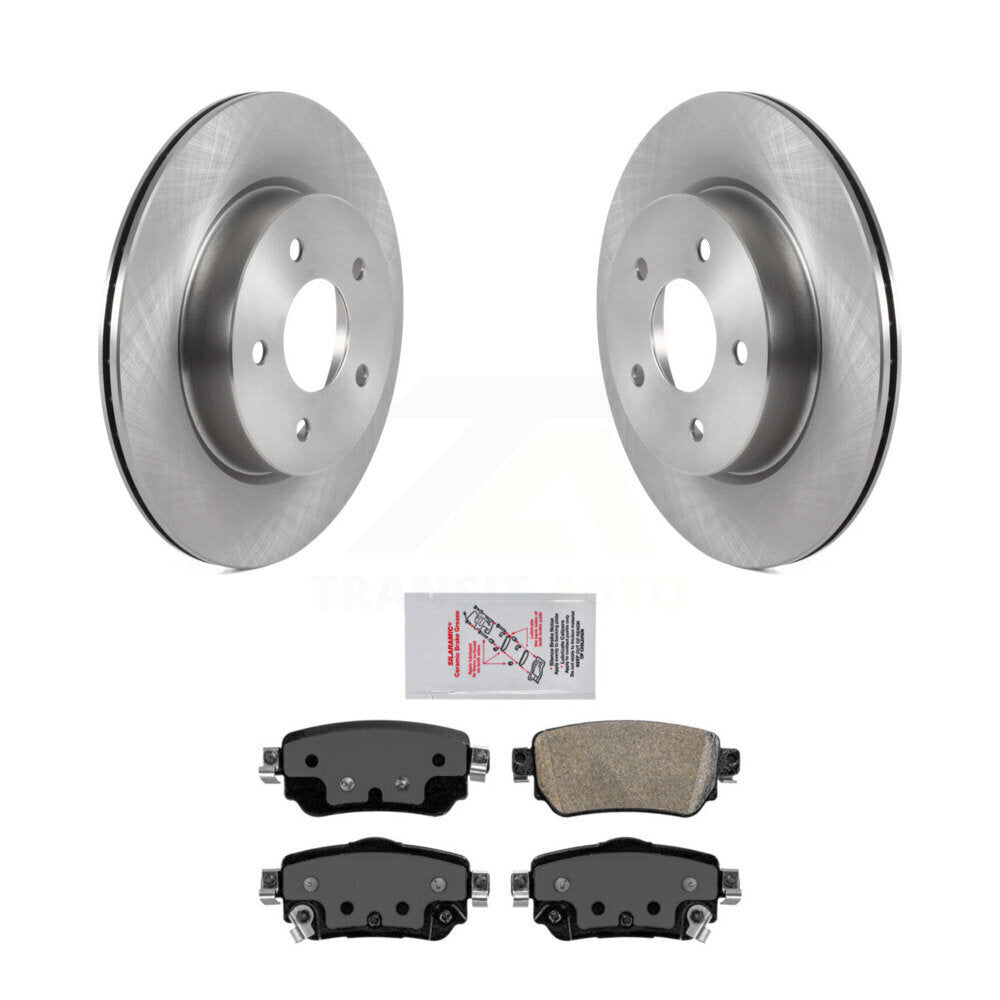 Rear Disc Brake Rotors And Ceramic Pads Kit For Nissan Rogue Sport Qashqai LEAF K8A-100476