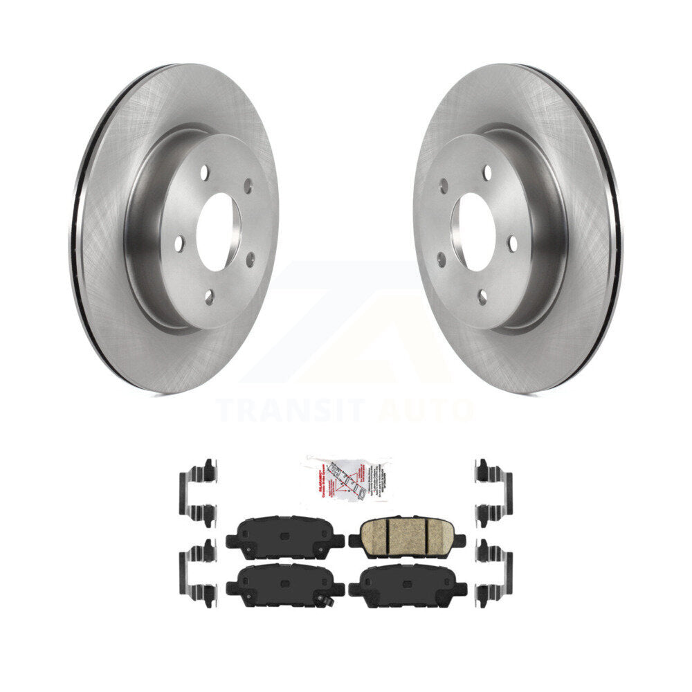 Rear Disc Brake Rotors And Ceramic Pads Kit For Nissan Qashqai Rogue Sport LEAF K8A-100478
