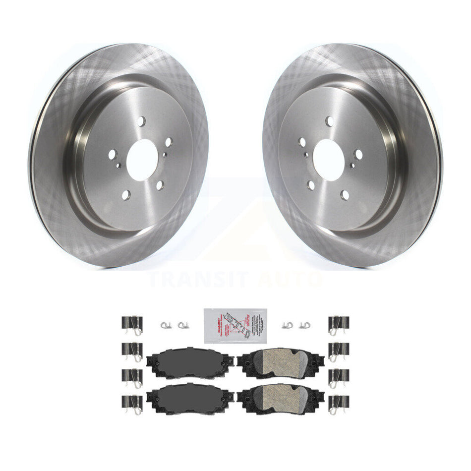 Rear Disc Brake Rotors And Ceramic Pads Kit For Lexus RX350 RX450h RX350L RX450hL K8A-100482