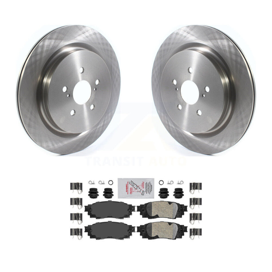 Rear Disc Brake Rotors And Ceramic Pads Kit For Lexus RX350 RX450h RX350L RX450hL K8A-100483
