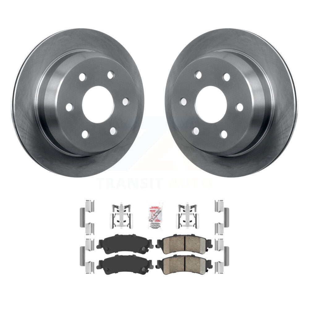Rear Brake Rotor Ceramic Pad Kit For Chevrolet GMC Silverado 1500 Sierra Classic Astro XL K8A-100490