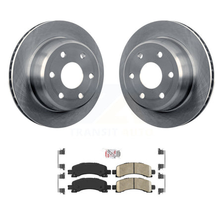 Rear Brake Rotors Ceramic Pad Kit For Chevrolet GMC Avalanche 1500 Express Yukon Tahoe XL K8A-100502