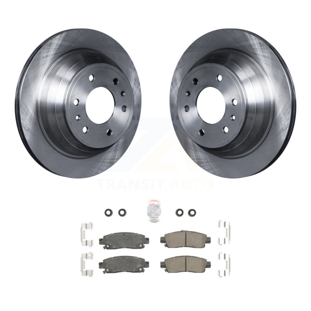 Rear Brake Rotor Ceramic Pad Kit For Chevrolet GMC Trailblazer Envoy XL EXT SSR Buick XUV K8A-100508