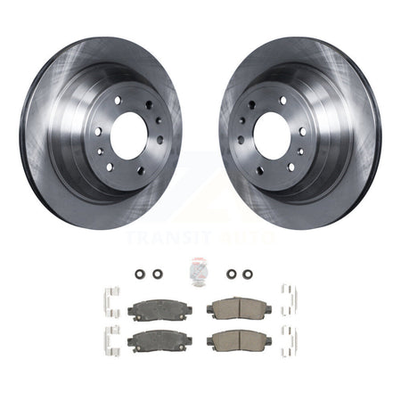 Rear Brake Rotor Ceramic Pad Kit For Chevrolet GMC Trailblazer Envoy XL EXT SSR Buick XUV K8A-100508