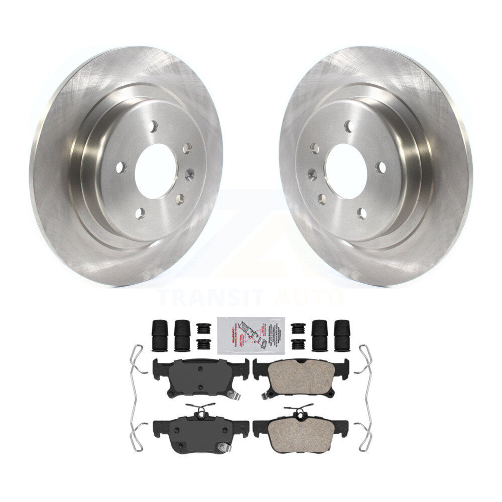 Rear Brake Rotors Ceramic Pad Kit For 16-18 Buick Envision With 315mm Diameter Rotor K8A-100511