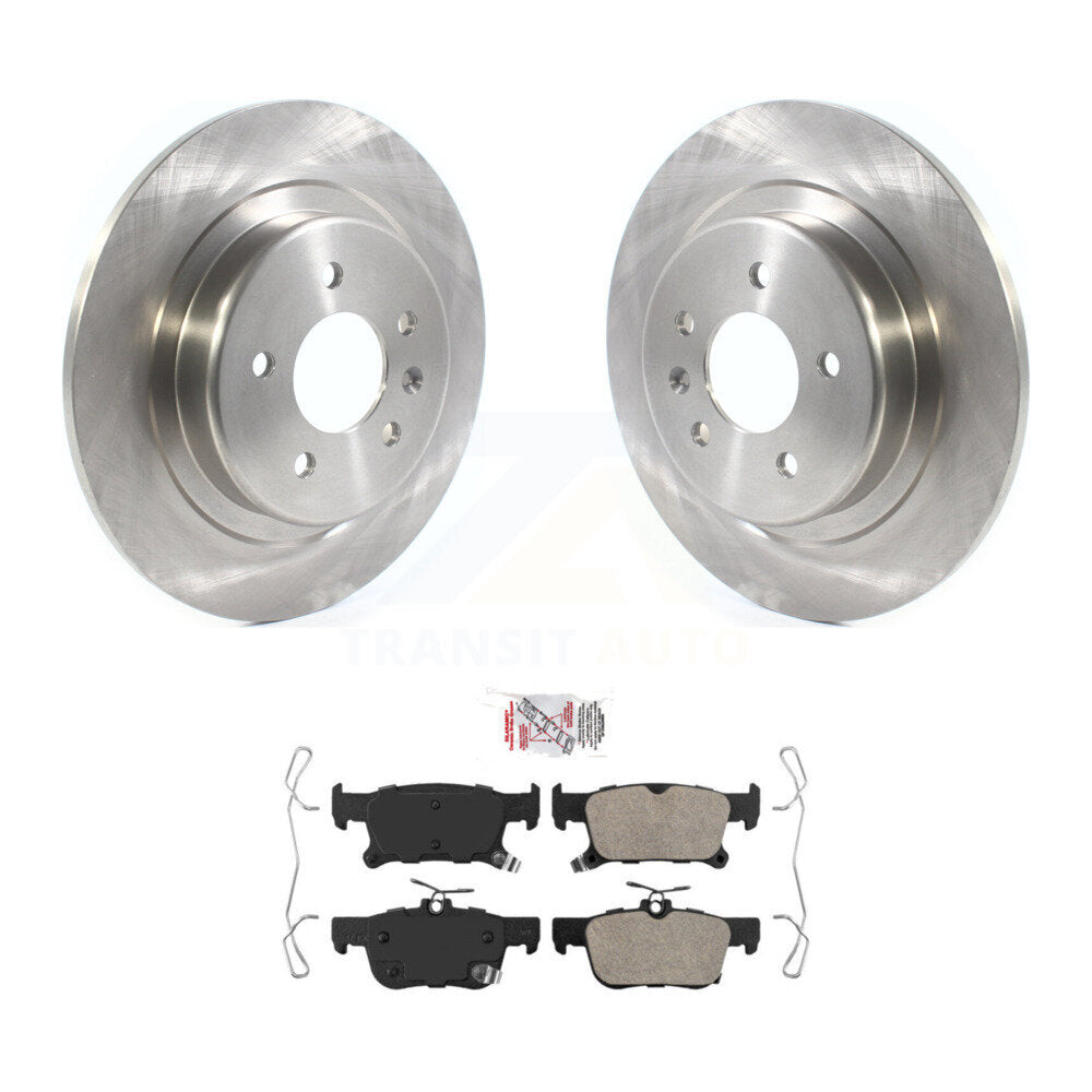 Rear Brake Rotors Ceramic Pad Kit For 16-18 Buick Envision With 315mm Diameter Rotor K8A-100513