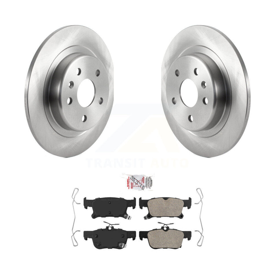 Rear Brake Rotors Ceramic Pad Kit For 19-20 Buick Envision With 315mm Diameter Rotor K8A-100517