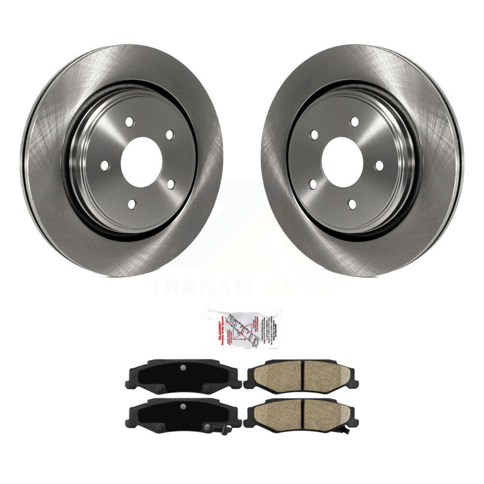 Rear Disc Brake Rotors And Ceramic Pads Kit For Chevrolet Corvette Cadillac XLR K8A-100522