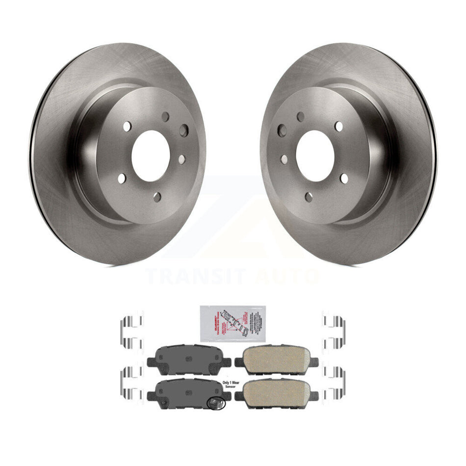 Rear Brake Rotors & Ceramic Pad Kit For INFINITI Nissan Maxima G37 QX50 EX35 370Z G35 M35 K8A-100529