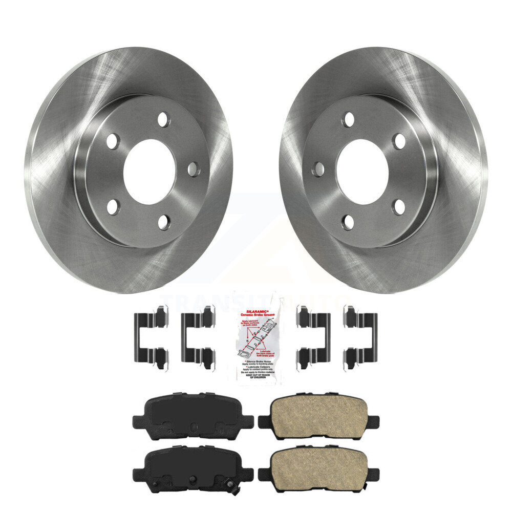Rear Brake Rotor & Ceramic Pad Kit For Chevrolet Impala Buick LaCrosse Pontiac Grand Prix K8A-100533
