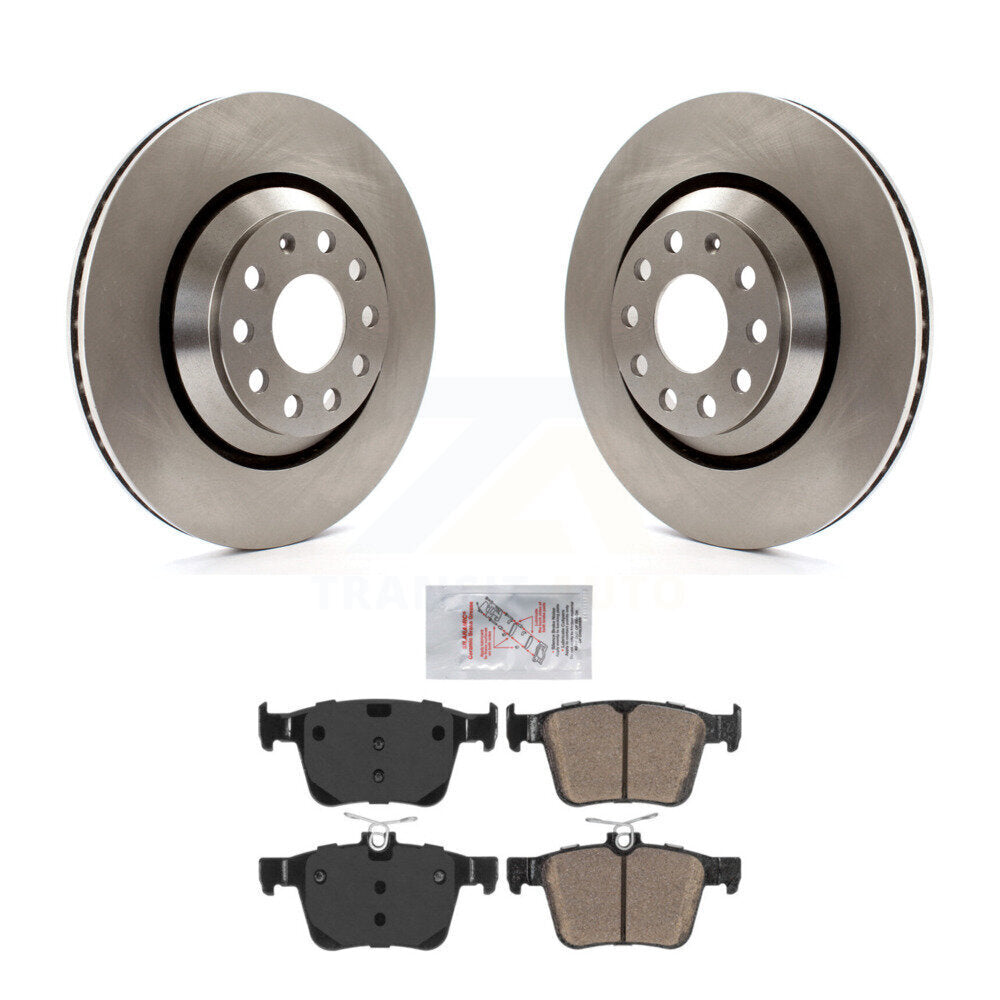 Rear Disc Brake Rotors And Ceramic Pads Kit For Volkswagen Atlas Golf R K8A-100537