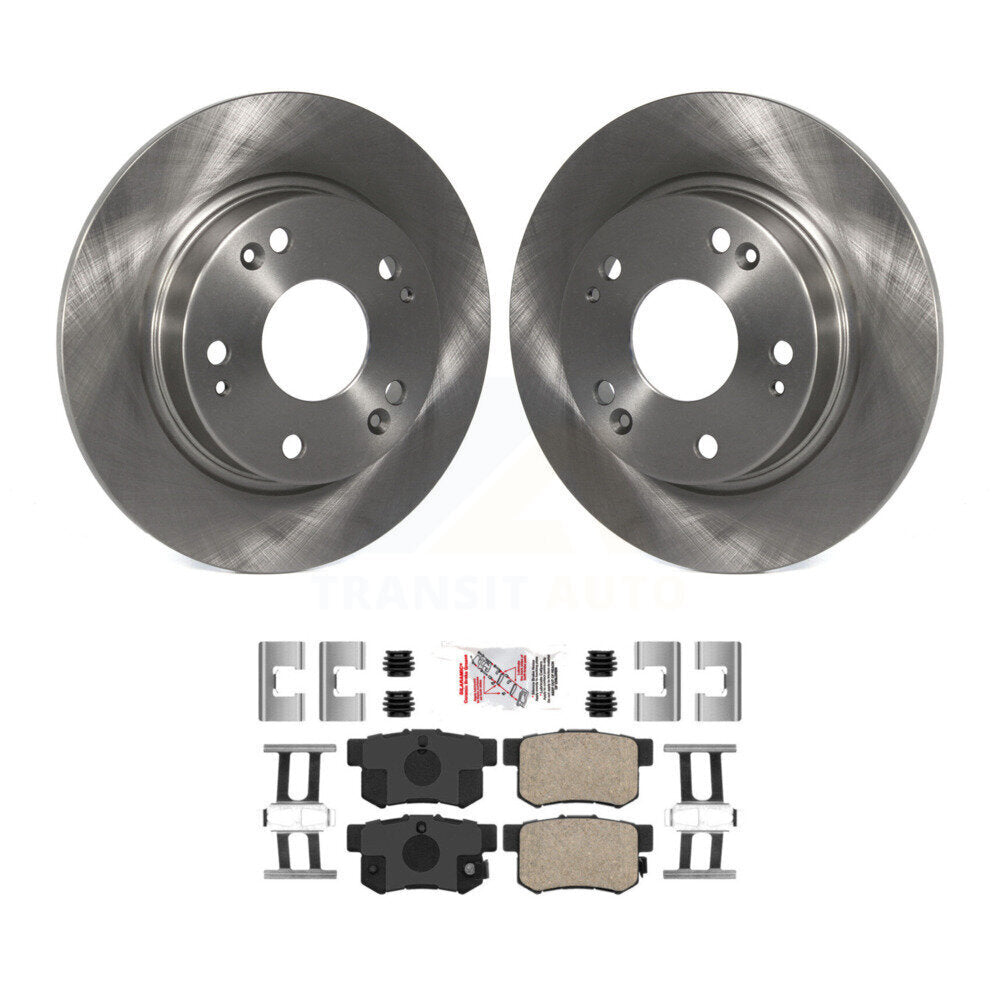 Rear Disc Brake Rotors And Ceramic Pads Kit For Honda Civic Acura CSX ILX K8A-100539