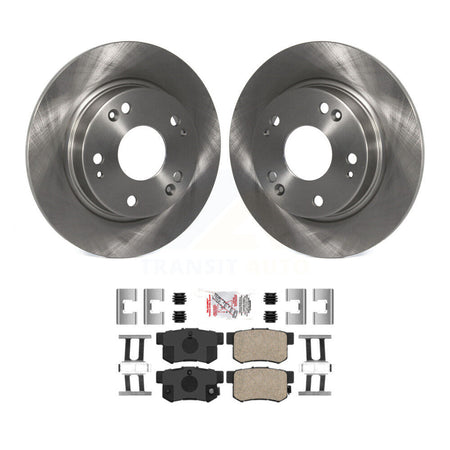 Rear Disc Brake Rotors And Ceramic Pads Kit For Honda Civic Acura CSX ILX K8A-100539