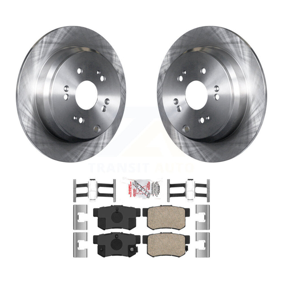 Rear Disc Brake Rotors And Ceramic Pads Kit For Acura RDX K8A-100540